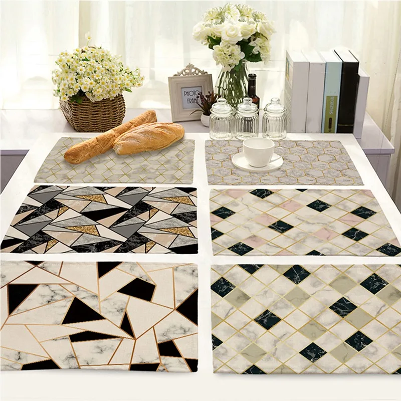 2pcs Waterproof PVC Table Mat Oil-proof Placemat Non-slip Temperature Heat Insulation Marble Stripe Design Table Mats For Dinner
2pcs Waterproof PVC Table Mat Oil-proof Placemat Non-slip Temperature Heat Insulation Marble Stripe Design Table Mats For Dinner