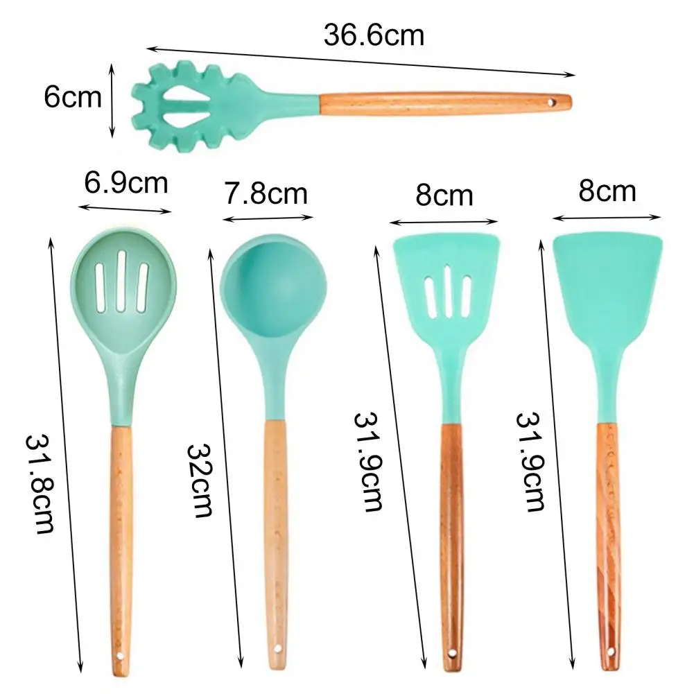 Cooking Spatula Strong Construction Heat Insulation Handle Silicone Heat-resistant Easy Flex Design Soup Spoon for Home
Cooking Spatula Strong Construction Heat Insulation Handle Silicone Heat-resistant Easy Flex Design Soup Spoon for Home