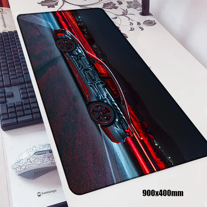 

Gaming Mouse Pad Gamer Accessories Large Audi Car Deskpad RS For Gamers Office Accessory Xxl Mousepad 900x400 Yugioh Playmat Rug