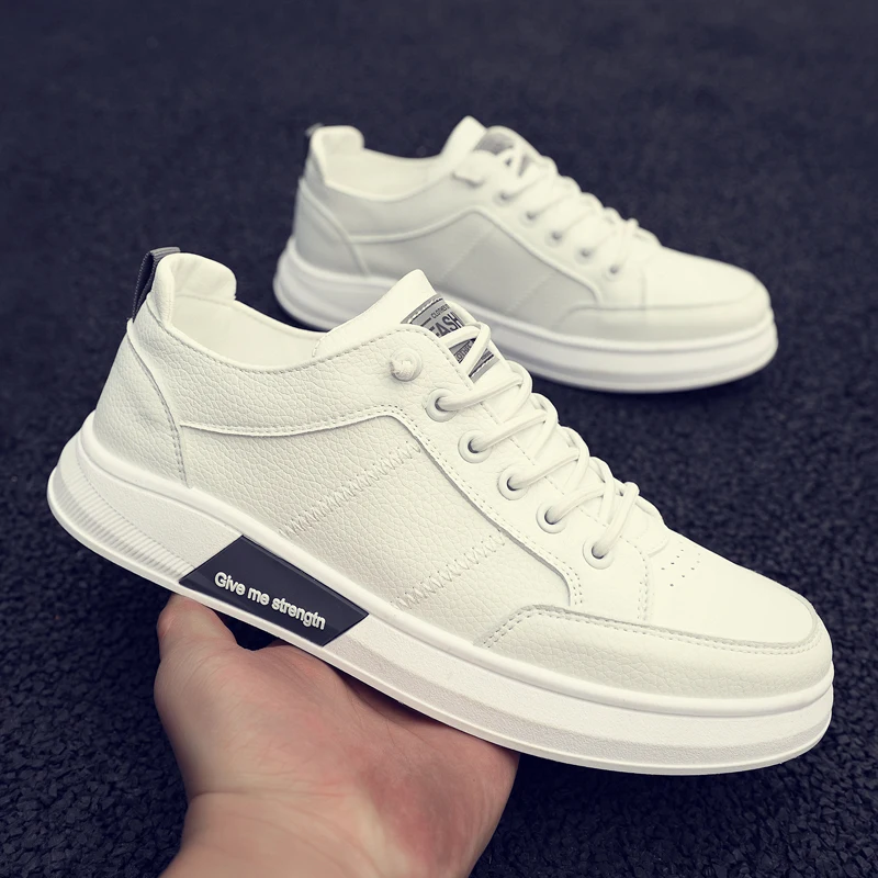 Men Casual Shoes Fashion PU Leather Autumn Flat Shoes Lace Up Breathable Male Sneakers Classic White Men's Vulcanized Shoes
Men Casual Shoes Fashion PU Leather Autumn Flat Shoes Lace Up Breathable Male Sneakers Classic White Men's Vulcanized Shoes