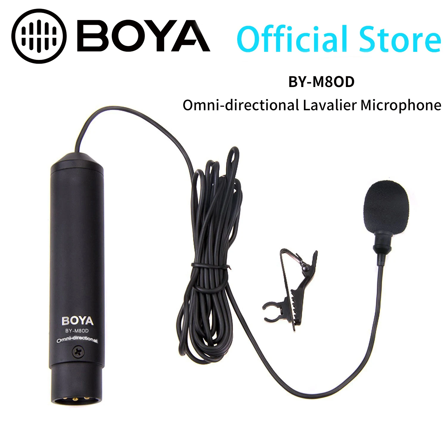 BOYA BY-M8OD Professional Clip-on Omnidirectional Polar Pattern lavalier microphone for Camcorders Audio recorders etc.
BOYA BY-M8OD Professional Clip-on Omnidirectional Polar Pattern lavalier microphone for Camcorders Audio recorders etc.