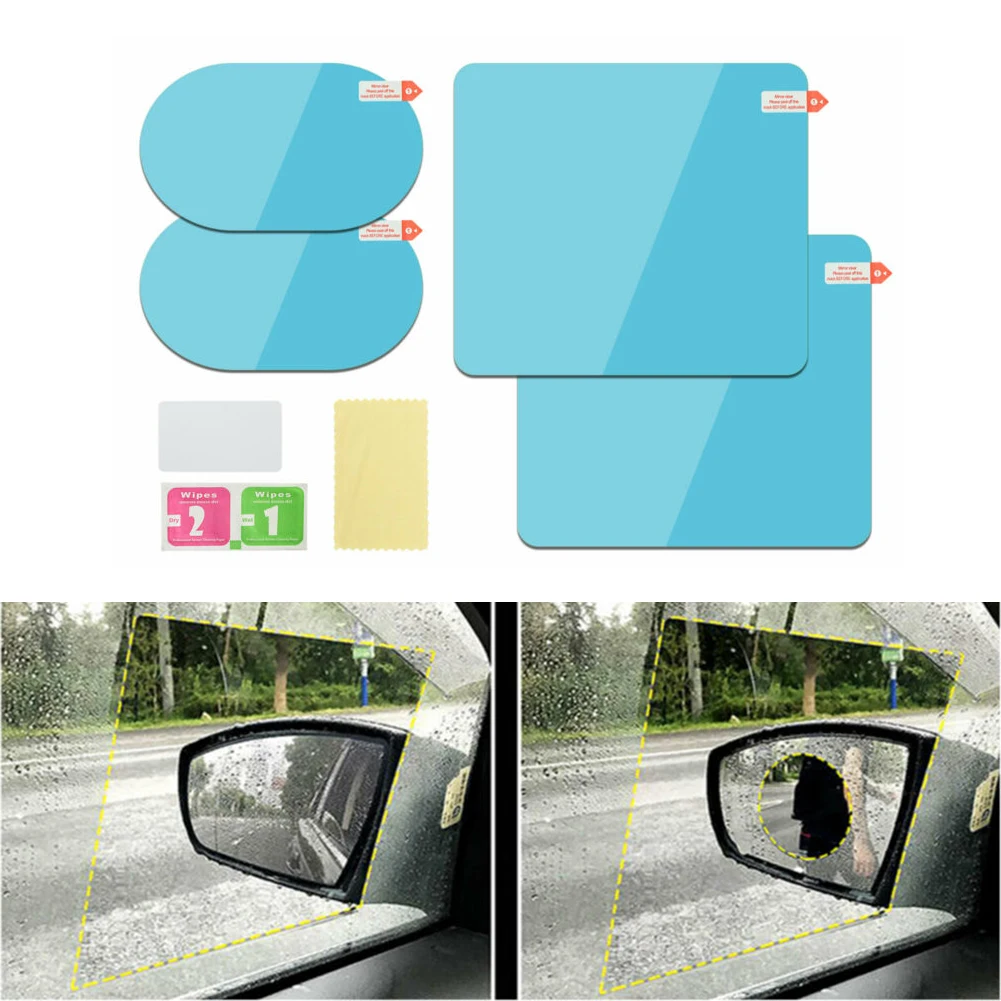 Parts Rearview mirror Rainproof Sticker Safer Driving 4PCS Accessories Film Protective
Parts Rearview mirror Rainproof Sticker Safer Driving 4PCS Accessories Film Protective