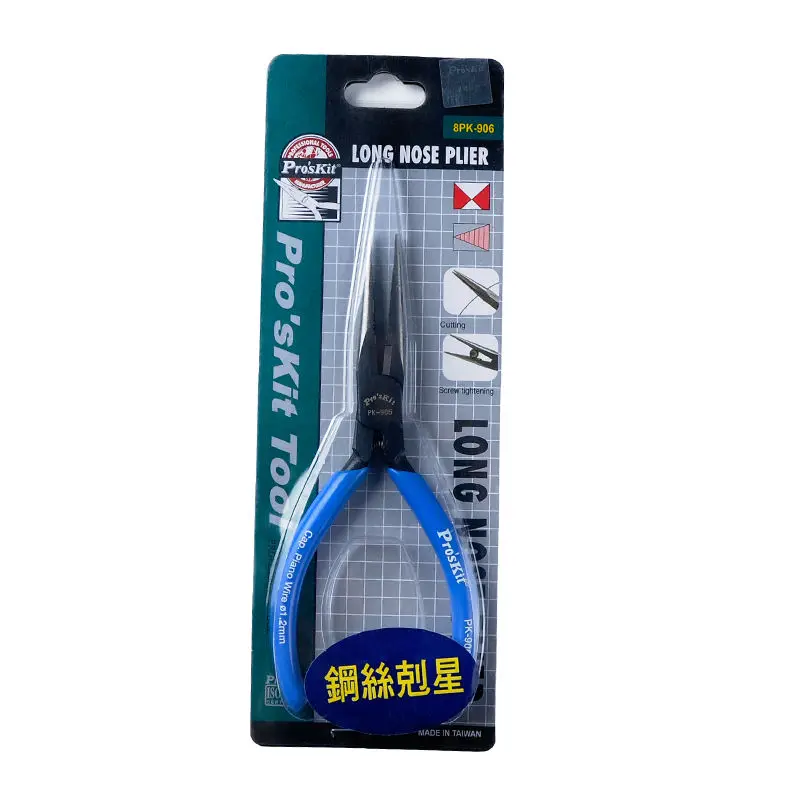 8PK-906 1.2mm Needle-Nose Pliers Steel Cutting Nippers Precision long reach Needle Cutting Tool
8PK-906 1.2mm Needle-Nose Pliers Steel Cutting Nippers Precision long reach Needle Cutting Tool