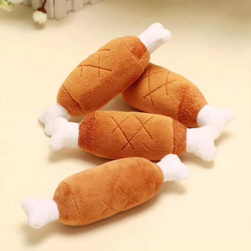 Anti Bite Dog Toys Creative Chicken Drumstick Toy Puppy Pet Play Chew Toy Squeaky Dog Toys for Dogs Cats Pets Supplies Peluche
Anti Bite Dog Toys Creative Chicken Drumstick Toy Puppy Pet Play Chew Toy Squeaky Dog Toys for Dogs Cats Pets Supplies Peluche