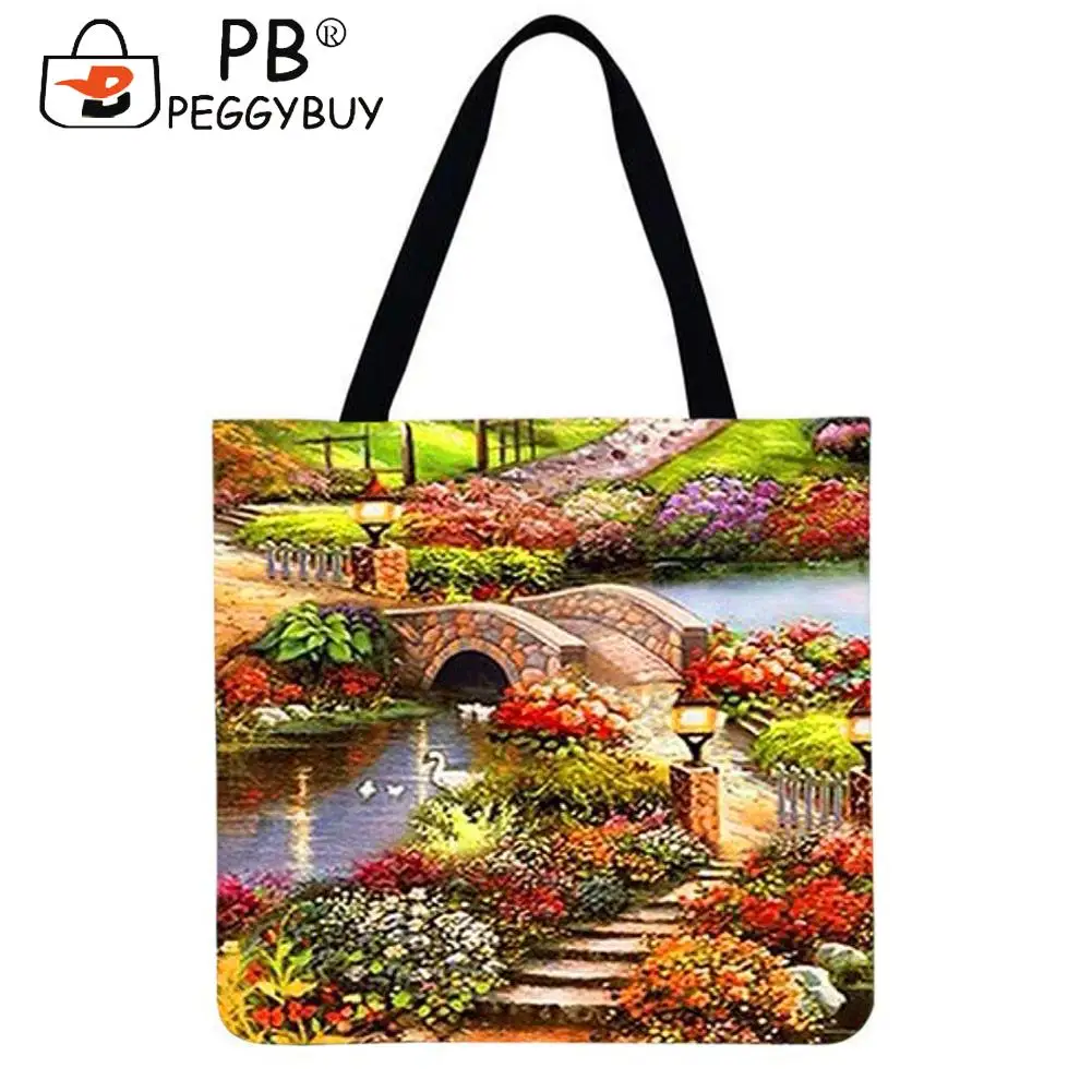 Fashion Cute Cats Dogs and Garden Scenery Printed Shoulder Shopping Bag Casual All-match Large Capacity Linen Travel Handbags
Fashion Cute Cats Dogs and Garden Scenery Printed Shoulder Shopping Bag Casual All-match Large Capacity Linen Travel Handbags
