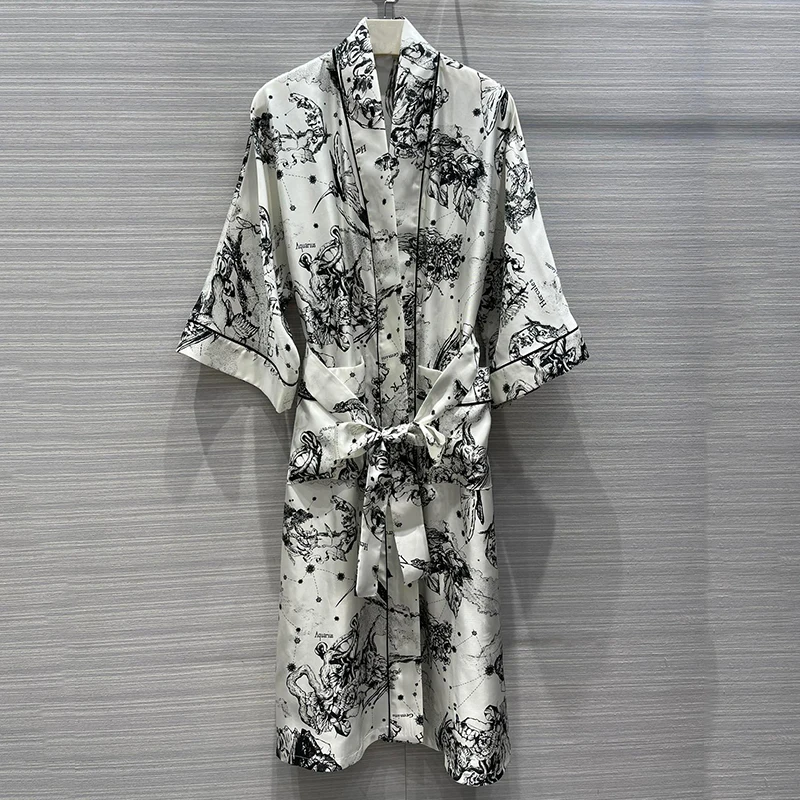 Women Summer Dress 2021 Spring Casual Printed Stand-up collar Half Sleeve Button Dress Elegant Ladies Party Dresses Vestido
Women Summer Dress 2021 Spring Casual Printed Stand-up collar Half Sleeve Button Dress Elegant Ladies Party Dresses Vestido