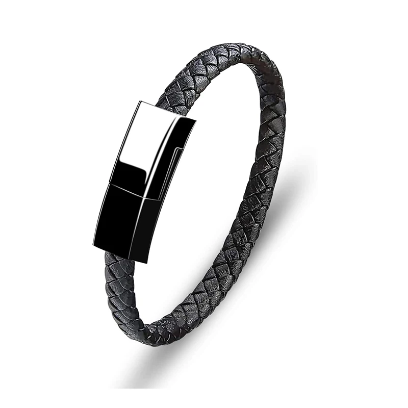 Usb Bracelet Charger Leather Braided Bracelet Usb Charging Cable For Iphone Android Mobile Phone Gift New Design
Usb Bracelet Charger Leather Braided Bracelet Usb Charging Cable For Iphone Android Mobile Phone Gift New Design