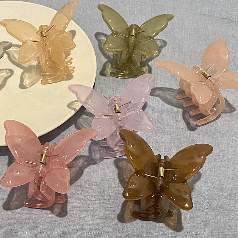 Korean jelly butterfly catch clip ins elegant fairy temperament cute back head plate hairpin shark clip hair catch female
Korean jelly butterfly catch clip ins elegant fairy temperament cute back head plate hairpin shark clip hair catch female