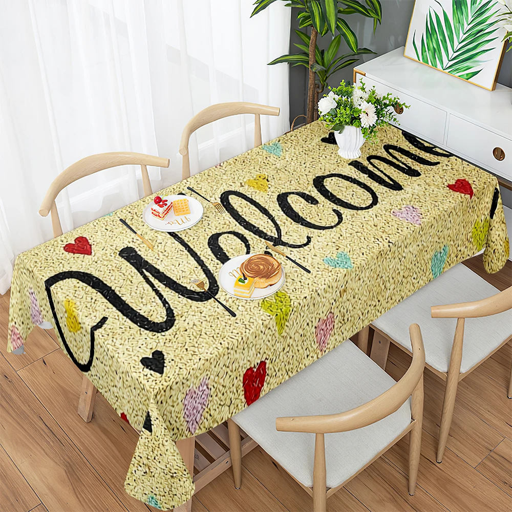 Fashionable Minimalist Style Waterproof and Oil-proof Polyester Tablecloth Kitchen Hotel Living Room Rectangular Table Cover
Fashionable Minimalist Style Waterproof and Oil-proof Polyester Tablecloth Kitchen Hotel Living Room Rectangular Table Cover