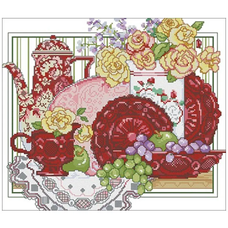 Red tableware Patterns Counted Cross Stitch 11CT 14CT 18CT DIY Chinese Cross Stitch Kits Embroidery Needlework Sets home decor
Red tableware Patterns Counted Cross Stitch 11CT 14CT 18CT DIY Chinese Cross Stitch Kits Embroidery Needlework Sets home decor