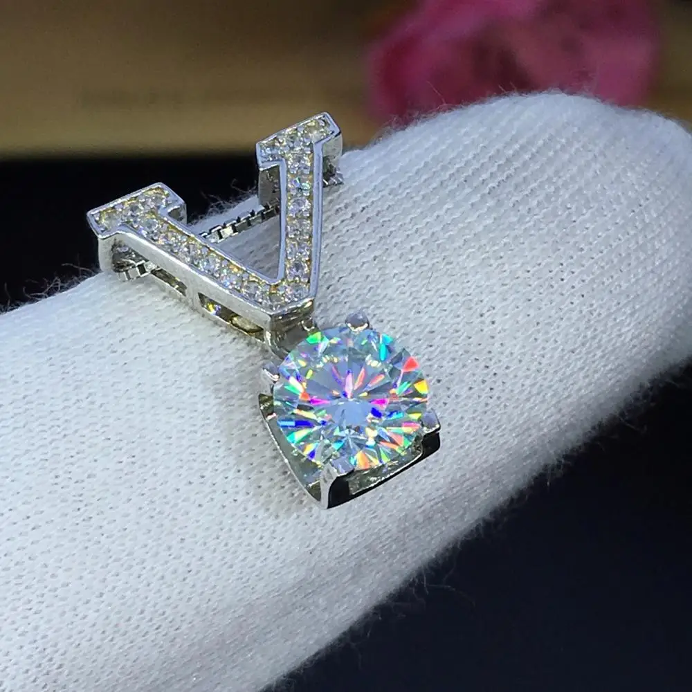 Poetry Of Jew Store Round Silver Moissanite Pendants 3ct D VVS Luxuryfor Women
Poetry Of Jew Store Round Silver Moissanite Pendants 3ct D VVS Luxuryfor Women