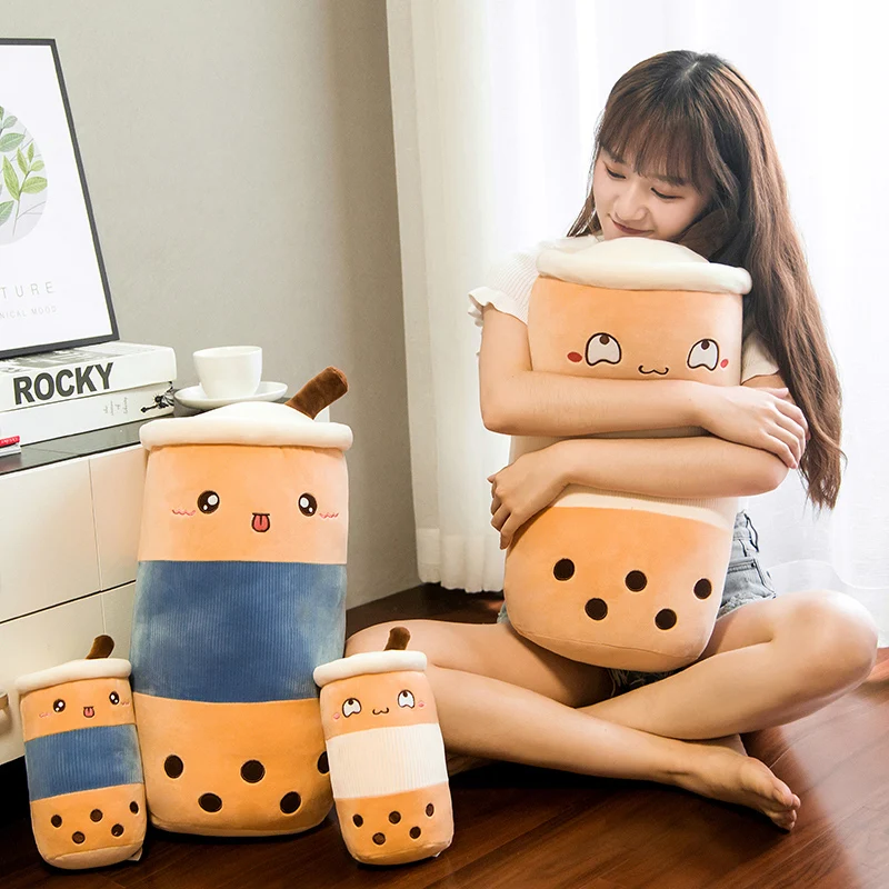 50cm Cute Bubble Tea Cup Shaped Pillow Stuffed Plush Soft Real-life Food Milk Tea Sofa Cushion Funny Toys for Kids Girls Decor
50cm Cute Bubble Tea Cup Shaped Pillow Stuffed Plush Soft Real-life Food Milk Tea Sofa Cushion Funny Toys for Kids Girls Decor