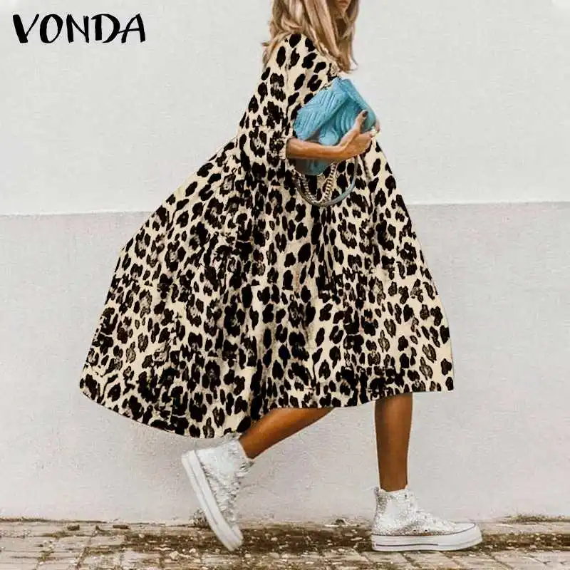 VONDA 2022 Women Autumn Long Sleeve Dress Vintage Leopard Printed Dress Ladies Casual O Neck Long Sleeve Bohemian Robe Femme
VONDA 2022 Women Autumn Long Sleeve Dress Vintage Leopard Printed Dress Ladies Casual O Neck Long Sleeve Bohemian Robe Femme