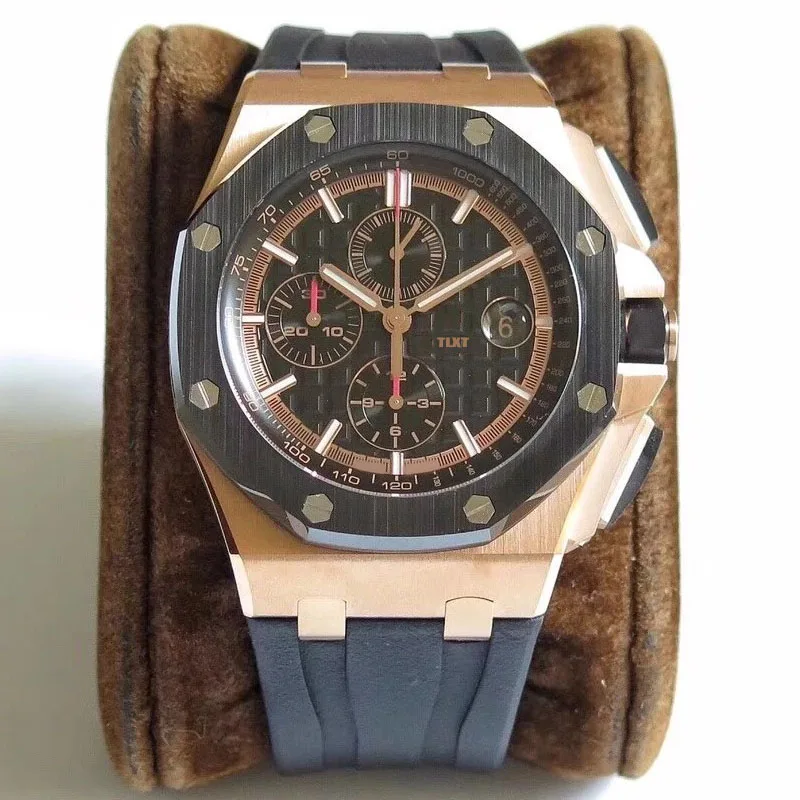 Часы наручные мужские автоматические с хронографом, резиновый ремешок 26400, диаметр 44 мм
Часы наручные мужские автоматические с хронографом, резиновый ремешок 26400, диаметр 44 мм