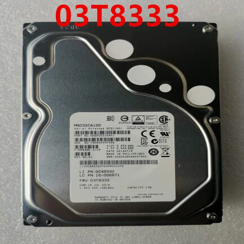 95% Новый жесткий диск для Lenovo 1 ТБ RD430 RD450 3,5 дюйма SAS 64 Мб 7200 об/мин для внутреннего жесткого диска для сервера HDD для 03T8333 MG03SCA100 0C48932
95% Новый жесткий диск для Lenovo 1 ТБ RD430 RD450 3,5 дюйма SAS 64 Мб 7200 об/мин для внутреннего жесткого диска для сервера HDD для 03T8333 MG03SCA100 0C48932