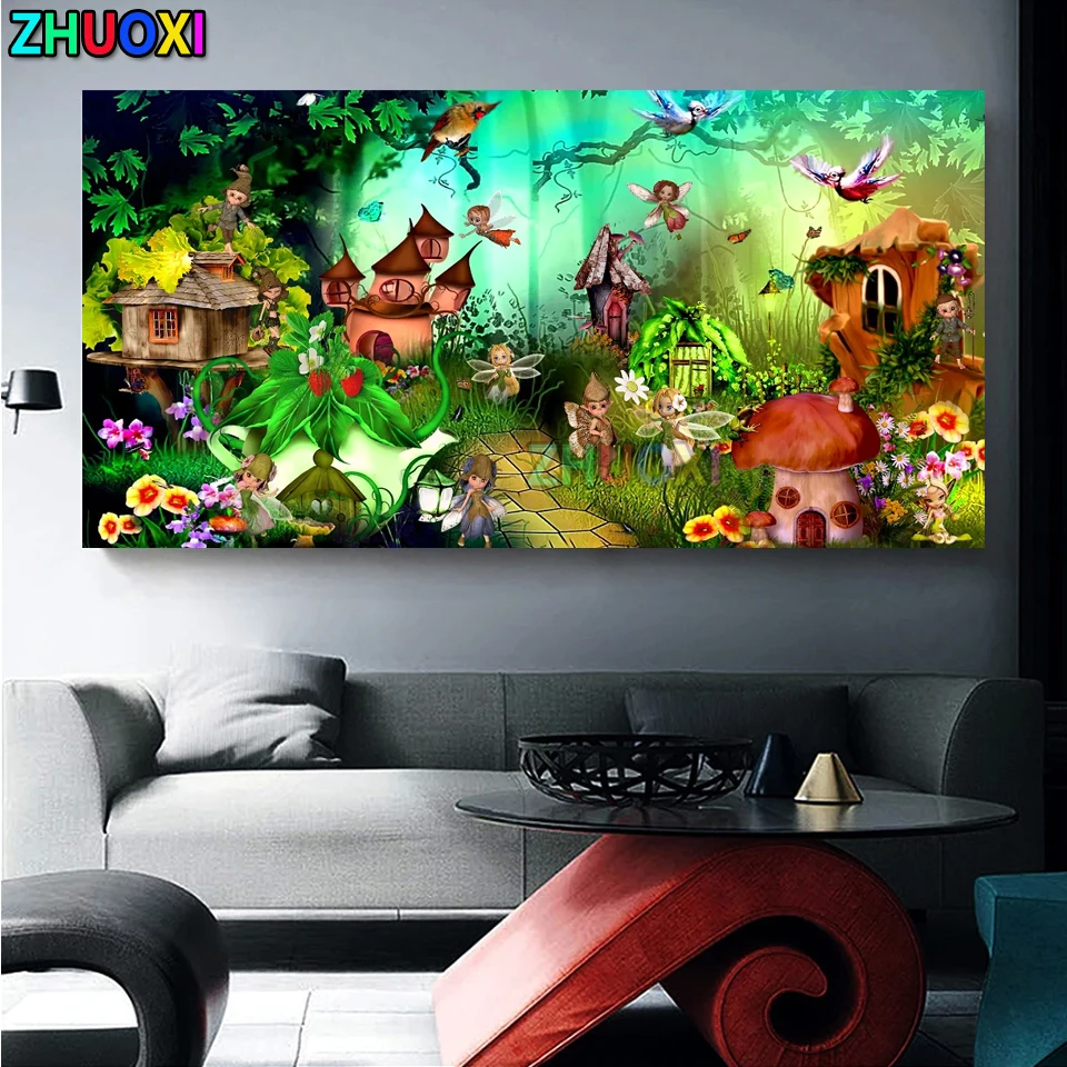 5D DIY Diamond Painting Cartoon fairy tale world pattern Full Square/Round Diamond embroidery Cross stitch Diamond mosaic
5D DIY Diamond Painting Cartoon fairy tale world pattern Full Square/Round Diamond embroidery Cross stitch Diamond mosaic