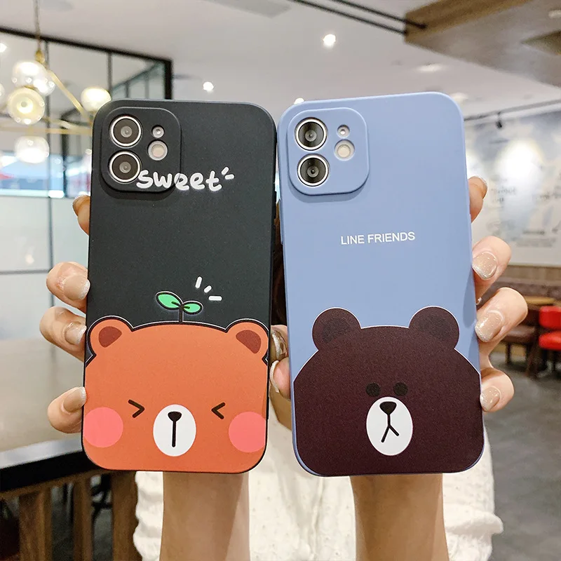 Cute Cartoon Bear Mobile Phone Cases For iPhone 11 12 13 Pro XS MAX Cover Case For iPhone6 7 8 Plus XR X Soft Silicone Cases
Cute Cartoon Bear Mobile Phone Cases For iPhone 11 12 13 Pro XS MAX Cover Case For iPhone6 7 8 Plus XR X Soft Silicone Cases