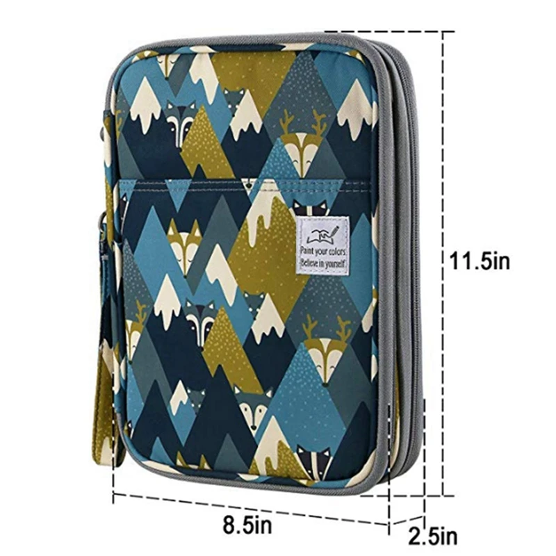 2 Pcs 192 Slots Large Capacity Pencil Bag for Colored Pencil Watercolor Pen Markers Gel Pens Bag, Learn Cat & Fox
2 Pcs 192 Slots Large Capacity Pencil Bag for Colored Pencil Watercolor Pen Markers Gel Pens Bag, Learn Cat & Fox