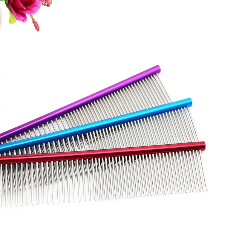 Undefined 16cm Dog Curved Comb Professional Stainless Steel Pet Grooming Comb Dense Sparse Teeth Dog Cat Cleaning Brush
Undefined 16cm Dog Curved Comb Professional Stainless Steel Pet Grooming Comb Dense Sparse Teeth Dog Cat Cleaning Brush