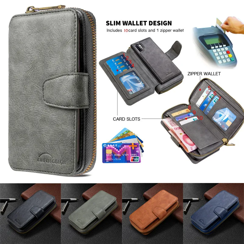 Retro Zipper Purse Leather Case for Samsung Galaxy Note 10 S10 Lite S20 Ultra S10E S9 Plus Magnetic Wallet Multi Card Cover Bags
Retro Zipper Purse Leather Case for Samsung Galaxy Note 10 S10 Lite S20 Ultra S10E S9 Plus Magnetic Wallet Multi Card Cover Bags