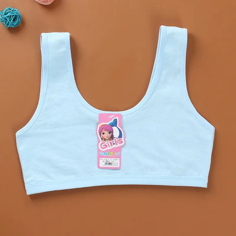 Teenage Puberty Girls Sport Training Bra Sweet Solid Candy Color Double Layer Breathable Kids Cotton Underwear Wireless Bralette
Teenage Puberty Girls Sport Training Bra Sweet Solid Candy Color Double Layer Breathable Kids Cotton Underwear Wireless Bralette