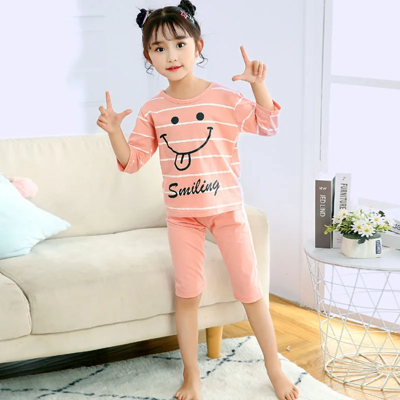 Summer Children's Pajamas Baby Boy Clothes Cotton Pyjamas Kids T-shirt+Shorts 2pcs Cartoon Pajamas For Girls Boys Sleepwear Sets
Summer Children's Pajamas Baby Boy Clothes Cotton Pyjamas Kids T-shirt+Shorts 2pcs Cartoon Pajamas For Girls Boys Sleepwear Sets