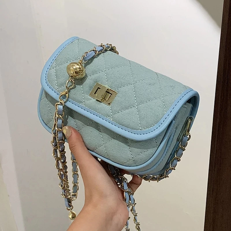 2021 Fashion chain Shoulder Bag Women denim Quilted Bag Female Luxury Handbags Women Bags Designer Sac A Main Femme
2021 Fashion chain Shoulder Bag Women denim Quilted Bag Female Luxury Handbags Women Bags Designer Sac A Main Femme