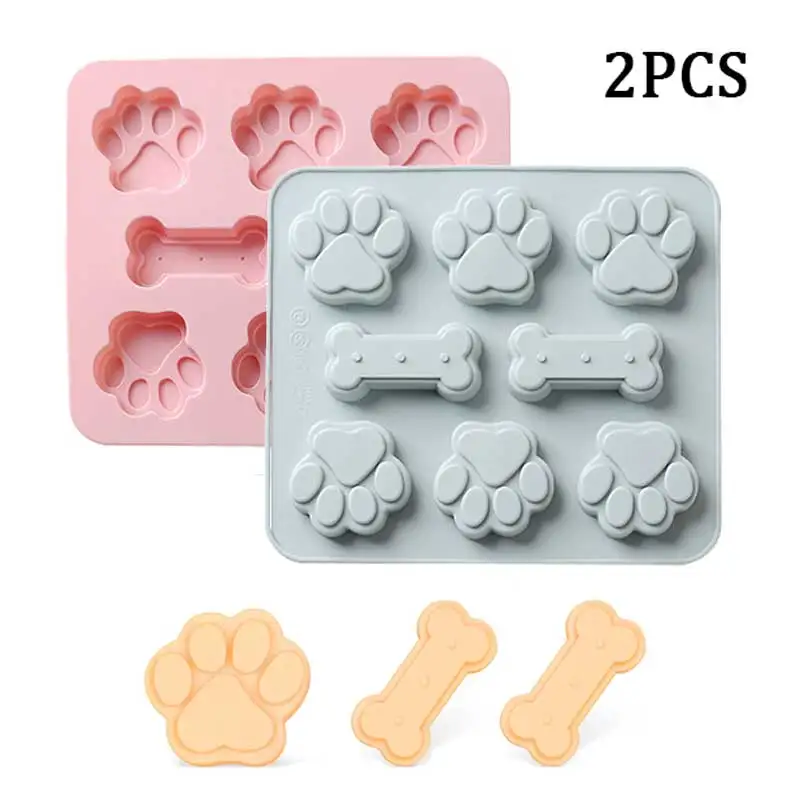 Paw Mold and Dog Bone Mold Nonstick Silicone Baking Molds for Chocolate Candy Jelly Ice Cube Dog Treats
Paw Mold and Dog Bone Mold Nonstick Silicone Baking Molds for Chocolate Candy Jelly Ice Cube Dog Treats