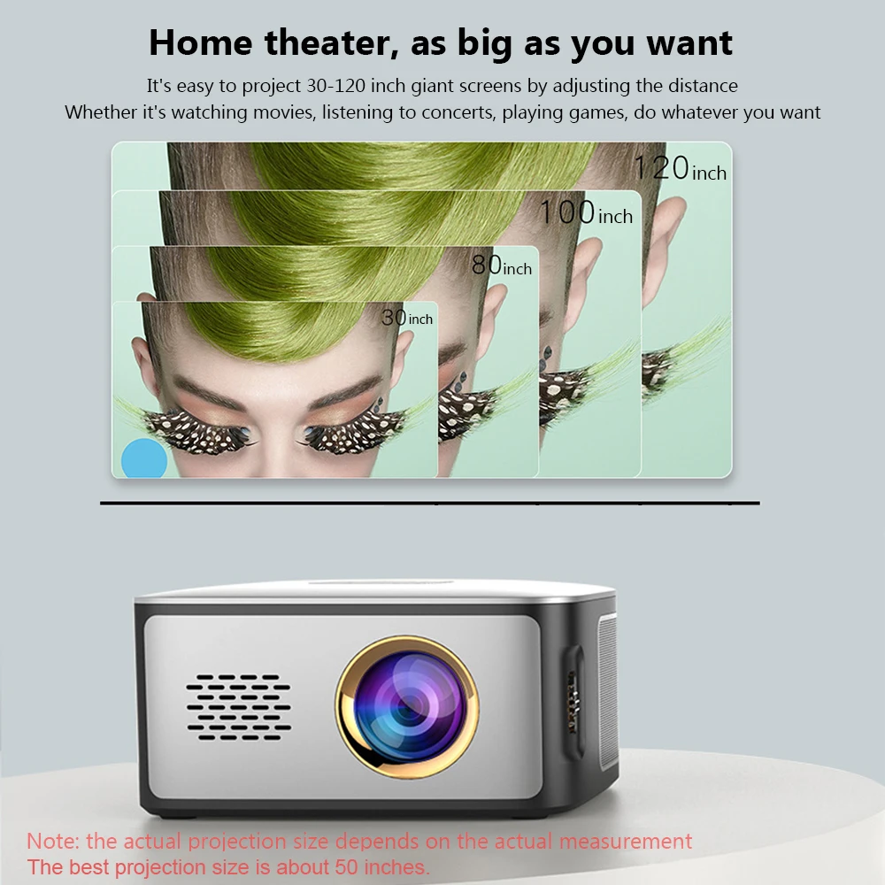 SD40 LCD Portable Projector LED 1080P Home Theater 500 Lumens Projector 1000:1 Contrast Ratio with HD USB Port Mini Projector 
SD40 LCD Portable Projector LED 1080P Home Theater 500 Lumens Projector 1000:1 Contrast Ratio with HD USB Port Mini Projector