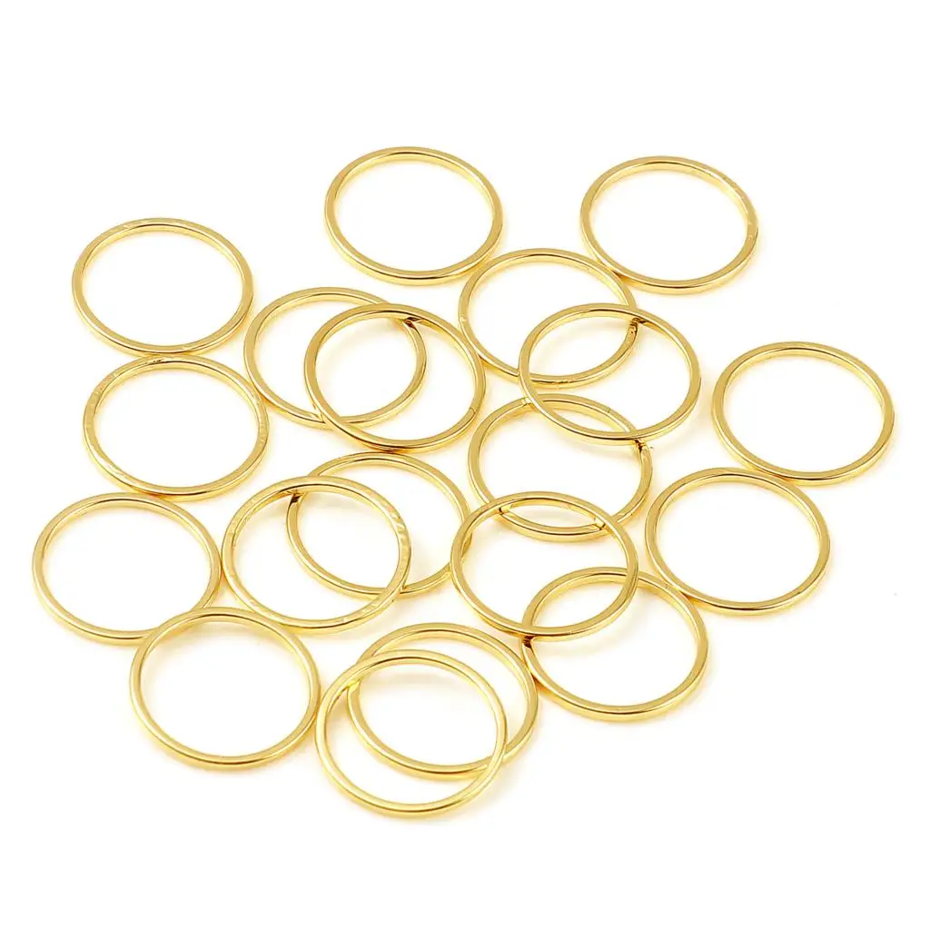 10 PCs 1mm Jump Rings Findings Closed Copper Soldered 18K Real Gold Plated Circle Ring For DIY Jewelry Making 14mm Dia.,
10 PCs 1mm Jump Rings Findings Closed Copper Soldered 18K Real Gold Plated Circle Ring For DIY Jewelry Making 14mm Dia.,