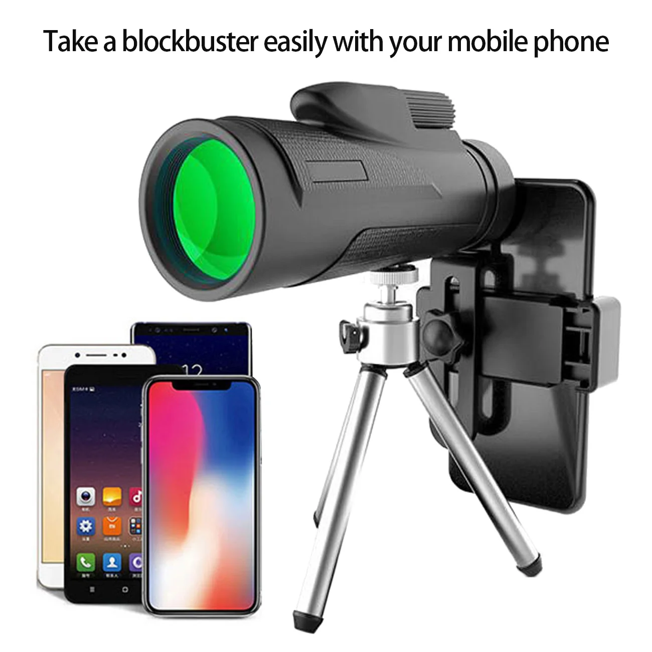 Monocular Telescope High Definition Monocular Adults Kids with Smartphone Holder Tripod Scope Compact Starscope FMC BAK4 Prism
Monocular Telescope High Definition Monocular Adults Kids with Smartphone Holder Tripod Scope Compact Starscope FMC BAK4 Prism