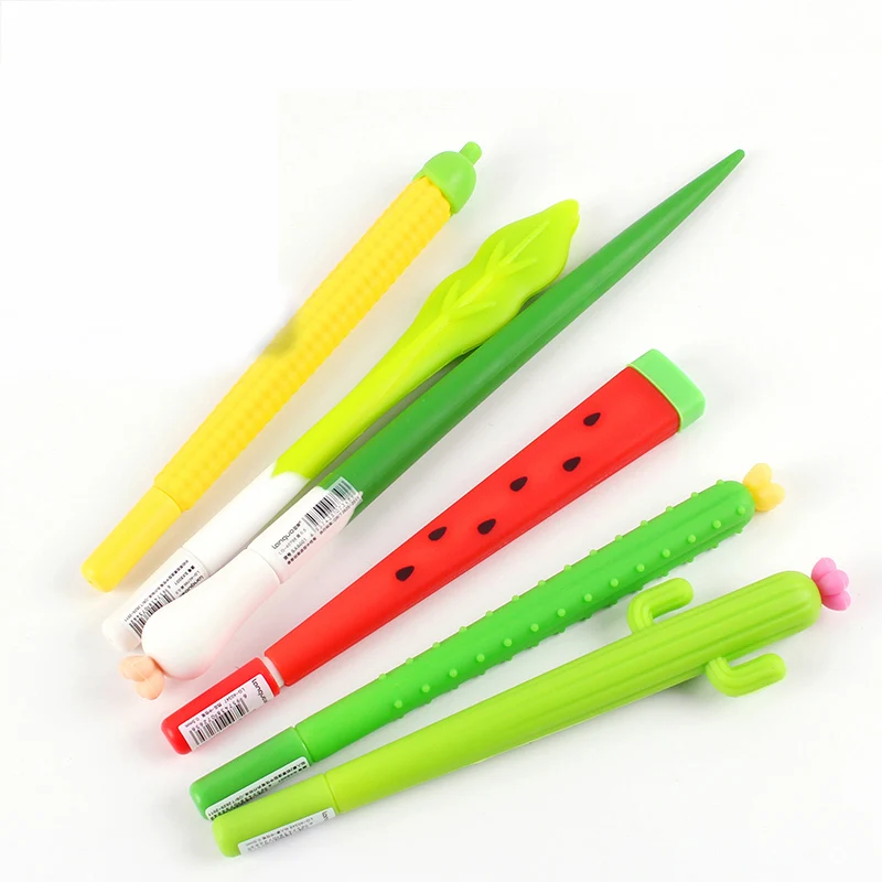 2pcs Creative Vegetable Fruit Gel Pens Cute Kawaii Children Student Gift Stationery 0.5mm Black Ink Needle Tip Promotion Pens
2pcs Creative Vegetable Fruit Gel Pens Cute Kawaii Children Student Gift Stationery 0.5mm Black Ink Needle Tip Promotion Pens