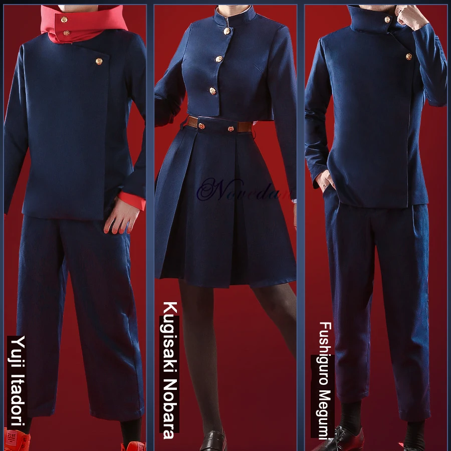 Japanese Anime Jujutsu Kaisen Yuji Itadori Uniform Kugisaki Nobara Dress Gojo Satoru Fushiguro Megumi Cosplay Costume
Japanese Anime Jujutsu Kaisen Yuji Itadori Uniform Kugisaki Nobara Dress Gojo Satoru Fushiguro Megumi Cosplay Costume