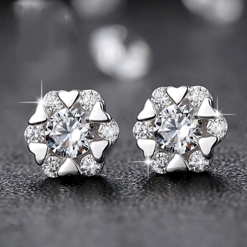 S925 Sterling Silver Simple Korean Zircon Snowflake Stud Earrings Temperament Women Light Luxury Jewelry Christmas Gift 
S925 Sterling Silver Simple Korean Zircon Snowflake Stud Earrings Temperament Women Light Luxury Jewelry Christmas Gift