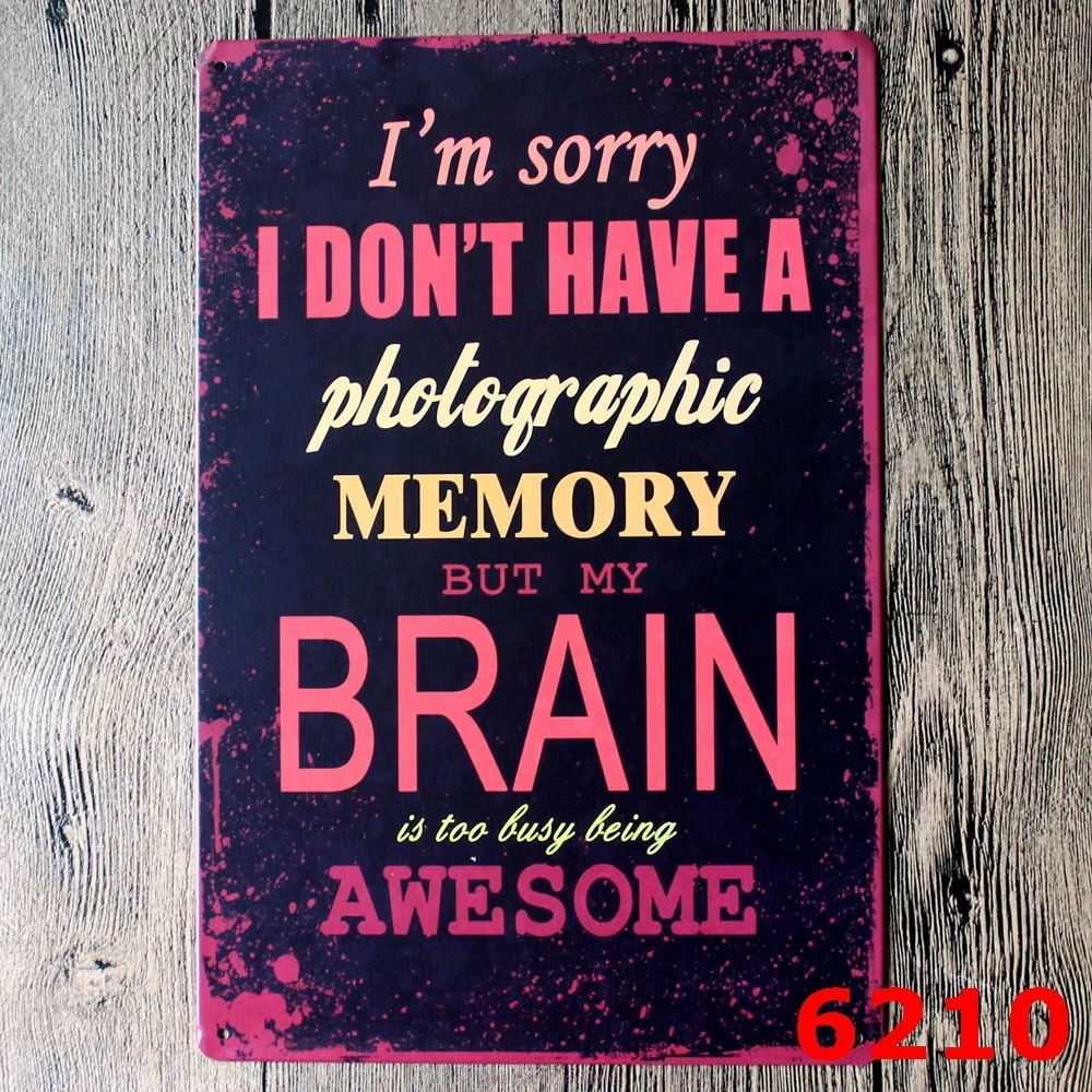 Vintage Metal Tin Signs Take Seriously Alive Retro Metal Tin I don't Have A Brain Pub Funny Beer Metal Sign Plaque Wall Decor
Vintage Metal Tin Signs Take Seriously Alive Retro Metal Tin I don't Have A Brain Pub Funny Beer Metal Sign Plaque Wall Decor