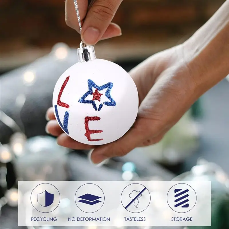 12Pcs 4th Of July Hanging Balls Decorative Hanging Ornaments Tree Decorations Independance Day DIY Hanging Pendant
12Pcs 4th Of July Hanging Balls Decorative Hanging Ornaments Tree Decorations Independance Day DIY Hanging Pendant