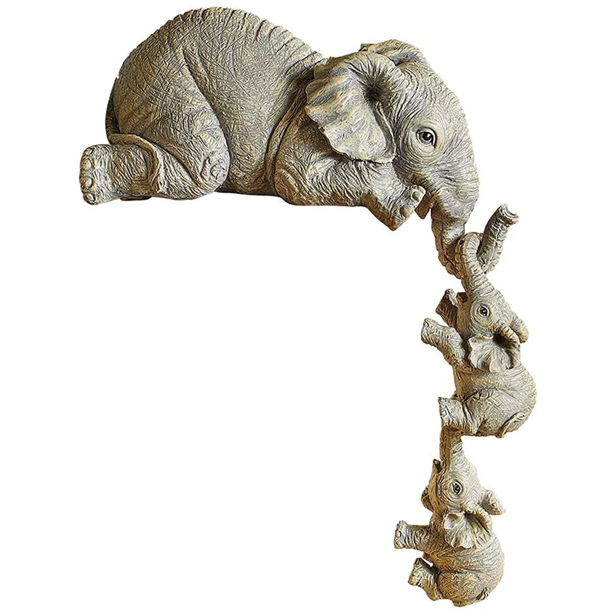 Resin Elephant Sitter Hand Removable Elephant Sitter Figurines with Mother and Two Babies Resin Elephant Sculpture Home Decor
Resin Elephant Sitter Hand Removable Elephant Sitter Figurines with Mother and Two Babies Resin Elephant Sculpture Home Decor