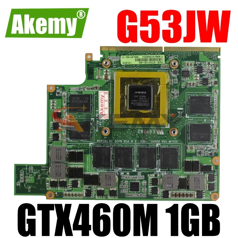 Akemy G53JW N11-GS-A1 GTX460M 1GB Graphics Card GPU For Asus G53JW G73SW G53SW G53SX VX7 VX7S GTX 460 Laptop Motherboard Card
Akemy G53JW N11-GS-A1 GTX460M 1GB Graphics Card GPU For Asus G53JW G73SW G53SW G53SX VX7 VX7S GTX 460 Laptop Motherboard Card