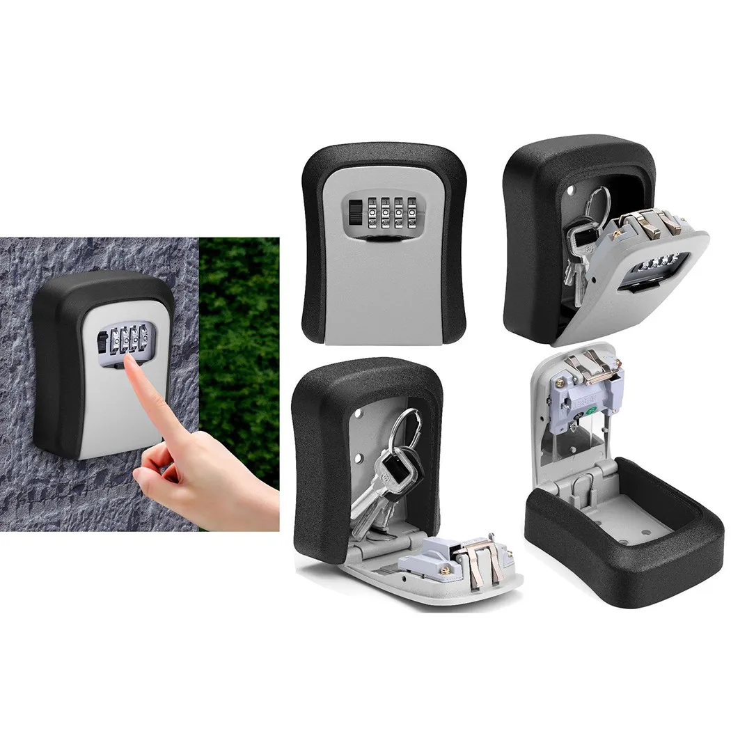 Key Lock Box Wall Mounted Aluminum Alloy Key Safe Box Weatherproof 4 Digit Combination Keys Storage Lock Boxes Indoor Outdoor
Key Lock Box Wall Mounted Aluminum Alloy Key Safe Box Weatherproof 4 Digit Combination Keys Storage Lock Boxes Indoor Outdoor