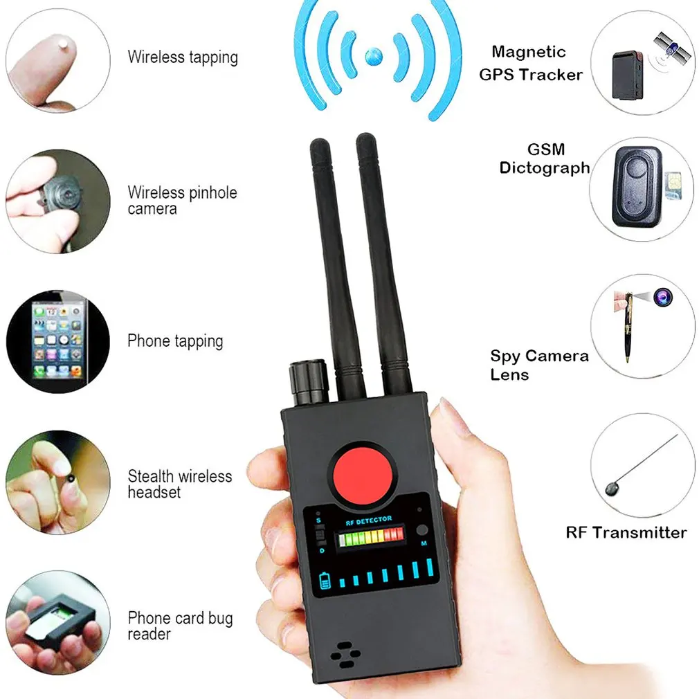 G528 Wireless Signal Detector Anti-Eavesdropping Anti-Candid Camera Finder For GSM Listening Device GPS Signal Blocker
G528 Wireless Signal Detector Anti-Eavesdropping Anti-Candid Camera Finder For GSM Listening Device GPS Signal Blocker