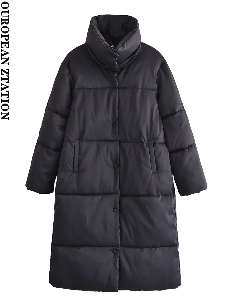 Women 2021 fashion thick warm padded mid-length parka coat vintage high neck long sleeve female outerwear chic tops
Women 2021 fashion thick warm padded mid-length parka coat vintage high neck long sleeve female outerwear chic tops