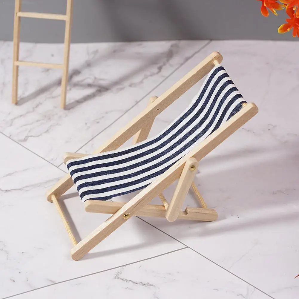 1:12 Doll House Accessories Play House Toys Simulation Mini Foldable Beach Chair Striped Lounge Chair
1:12 Doll House Accessories Play House Toys Simulation Mini Foldable Beach Chair Striped Lounge Chair