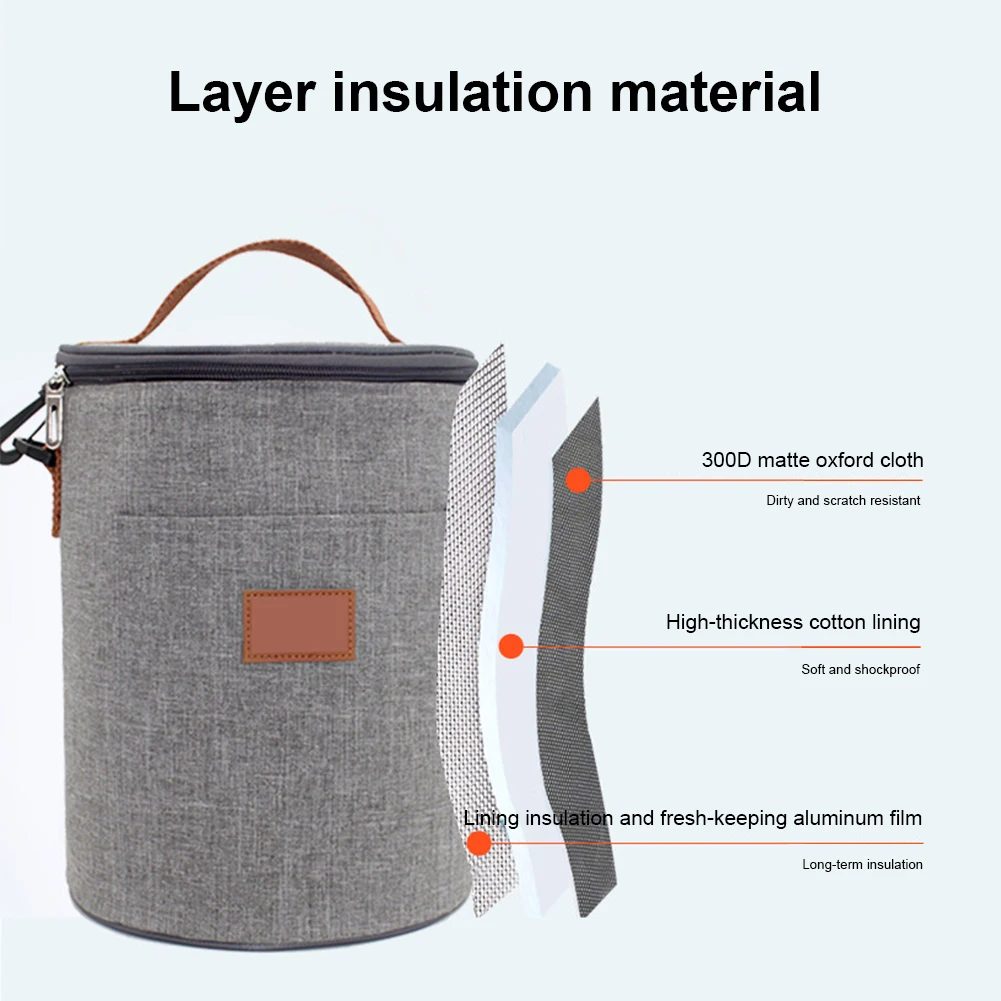 Outdoor Picnic Handle Insulated Cooler Lunch Bag Bento Container Leakproof Portable With Shoulder Strap Zipper Office School
Outdoor Picnic Handle Insulated Cooler Lunch Bag Bento Container Leakproof Portable With Shoulder Strap Zipper Office School