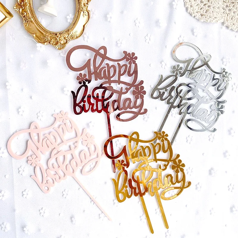 Rose Gold Acrylic Happy Birthday Cake Topper Child Kids Party Favors Baby Shower Candy Bar Cake Decoration
Rose Gold Acrylic Happy Birthday Cake Topper Child Kids Party Favors Baby Shower Candy Bar Cake Decoration