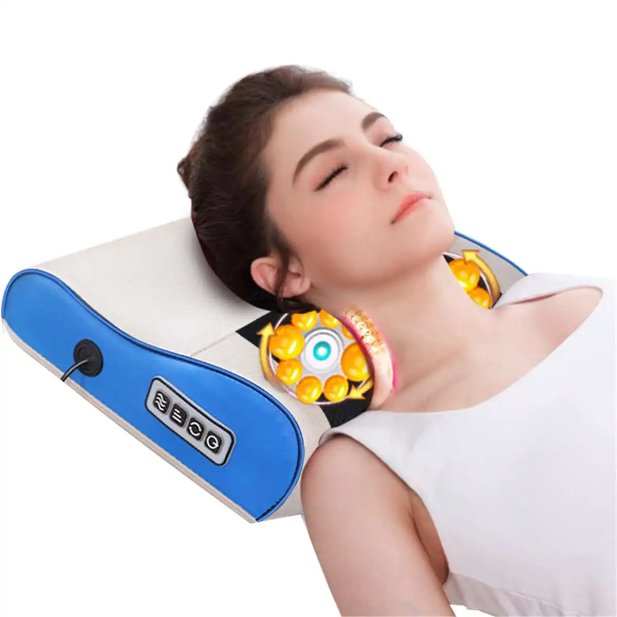 16 Head Infrared Heated Massage Pillow Kneading / Shiatsu Instrument Timing Neck & Shoulder Cervical Relaxation Massager Tool
16 Head Infrared Heated Massage Pillow Kneading / Shiatsu Instrument Timing Neck & Shoulder Cervical Relaxation Massager Tool