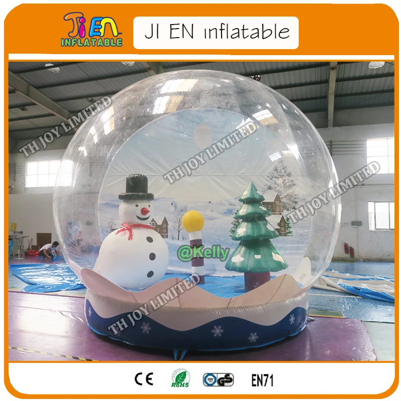 Фото Гигантский надувной снежный шар диаметром 4 м для продажи коммерческий