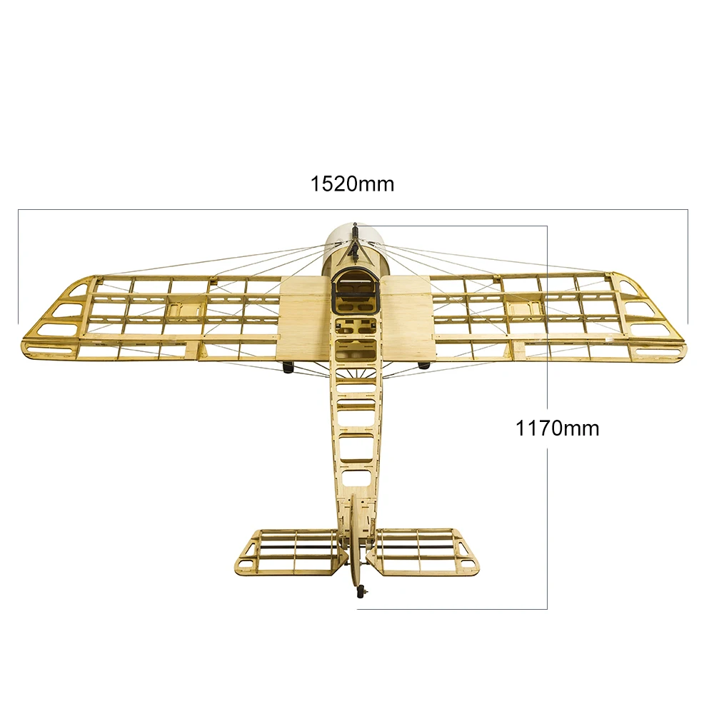 Радиоуправляемый самолёт Balsa Wood 1520 мм разборная модель самолета с электрическим