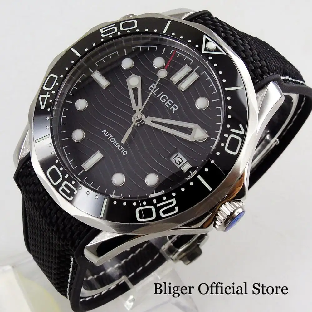 BLIGER Автоматические Мужские часы с сапфировым стеклом, Резиновая лента, Осеннее движение, нолого/блигер, логотип, циферблат 
BLIGER Автоматические Мужские часы с сапфировым стеклом, Резиновая лента, Осеннее движение, нолого/блигер, логотип, циферблат