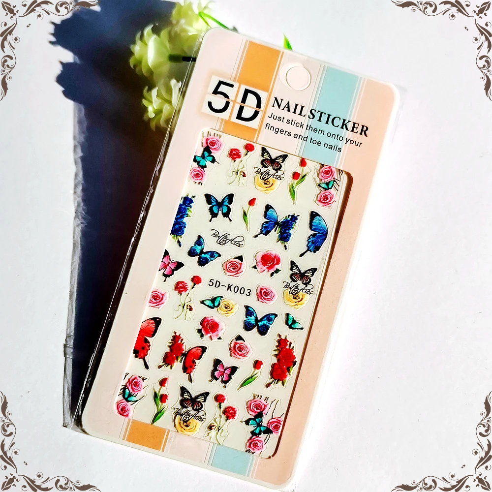 5D Embossed Nail Art Applique Fashion Single Product Nail Art Sticker Concave-convex Stereo Butterfly Flower Nail Decoration
5D Embossed Nail Art Applique Fashion Single Product Nail Art Sticker Concave-convex Stereo Butterfly Flower Nail Decoration