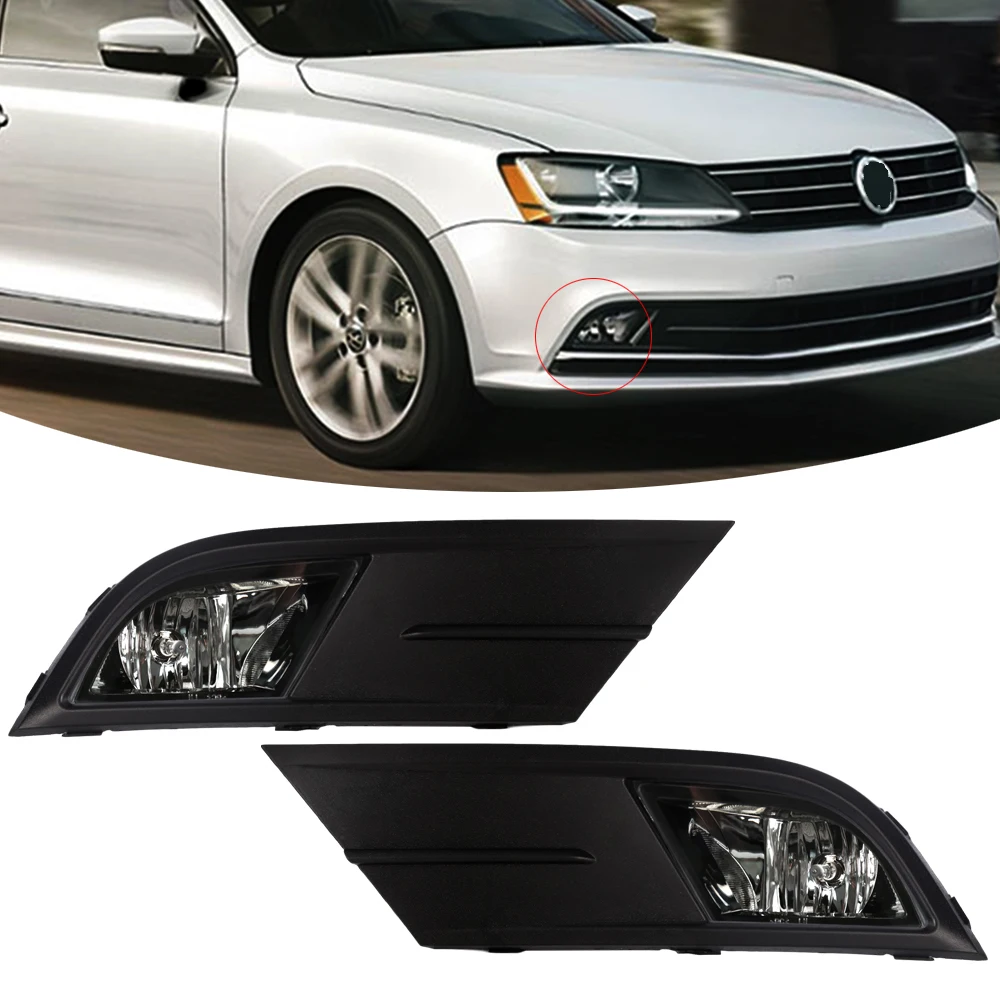 M & C для VW Jetta 2015 2016 чистый автомобильный передний бампер фары вождения с
